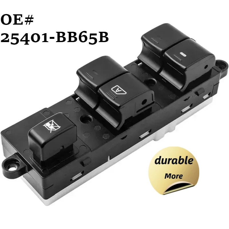 25401-BB65B Power Window Control Switch New For Nissan Qashqai J10 Navara D40 Pathfinder R51
