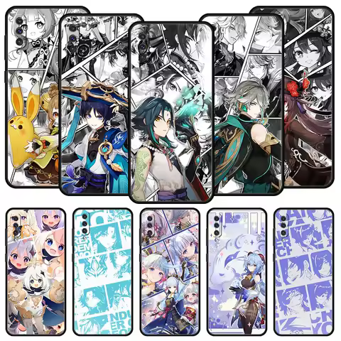 Genshin Impact Phone Case For Samsung Galaxy A54 A52 A14 A50 A70 A10 A30 A40 A20S A20E A02S A12 A22 A34 A42 A32 5G A04s Cover