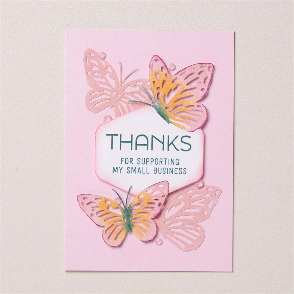 Thanks Made With Love Metal Cutting Dies/Clear Silicone Stamp Scrapbooking Stencil DIY Crafts Card Album Making