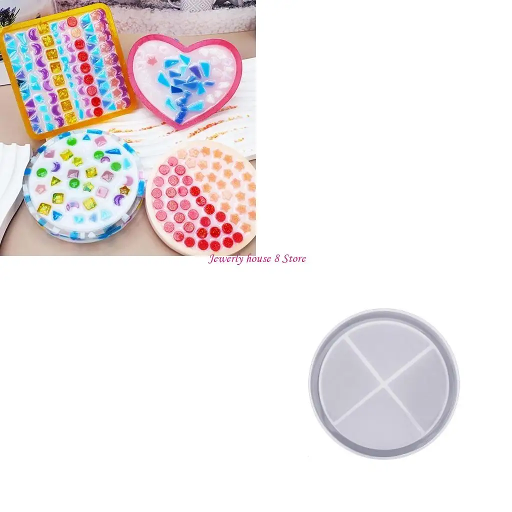 

Resin Mold,Round Epoxy Mold Heart Silicone Mold for Epoxy Resin