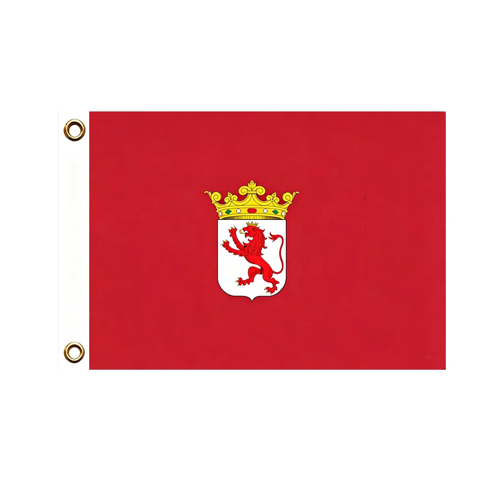 Heraldic Red Lion Crown Coat Of Arms Flag 2x3ft 3x5ft Polyester Medieval Banner for Outdoor Garden Wall Hanging Man Cave Decor