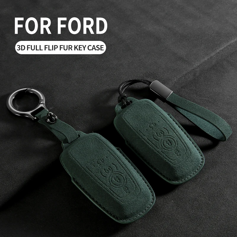 Car Key Case Cover For Ford Explorer Mustang Fusion Escape F150 F250 F350 F450 F550 Raptor Car Key Holder Shell Accessories