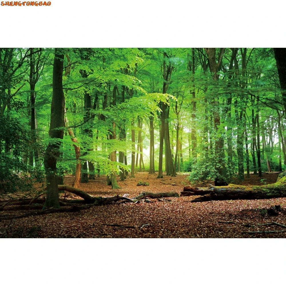 ฤดูร้อนทิวทัศน์ธรรมชาติฉากหลังสําหรับถ่ายภาพภูเขาน้ําตกป่าดอกไม้Riverภูมิทัศน์เด็กภาพพื้นหลัง