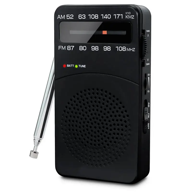 Mini FM/AM Radio portátil de bolsillo receptor de Radio de sintonización Digital FM87-108MHz reproductor de música MP3 Radios o transmisión meteorológica al aire libre