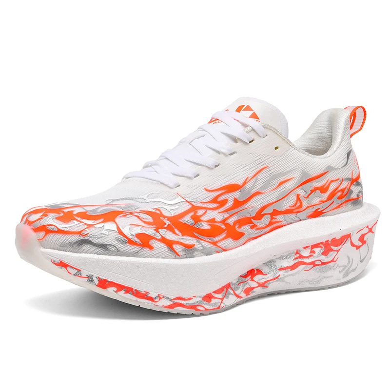 

New Cushioning Running Shoes For Men Suitable Heavy Runners Lace Up Sports Women Non-slip Outdoor Athletic Male Sneakers