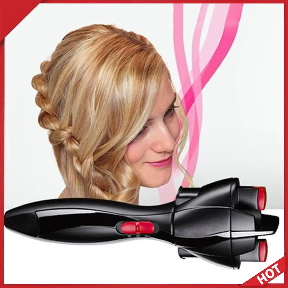 

Электрическая машинка для плетения кос из пластика, автоматический инструмент для укладки волос, машинка для плетения кос из ABS-пластика, работающая от батареек