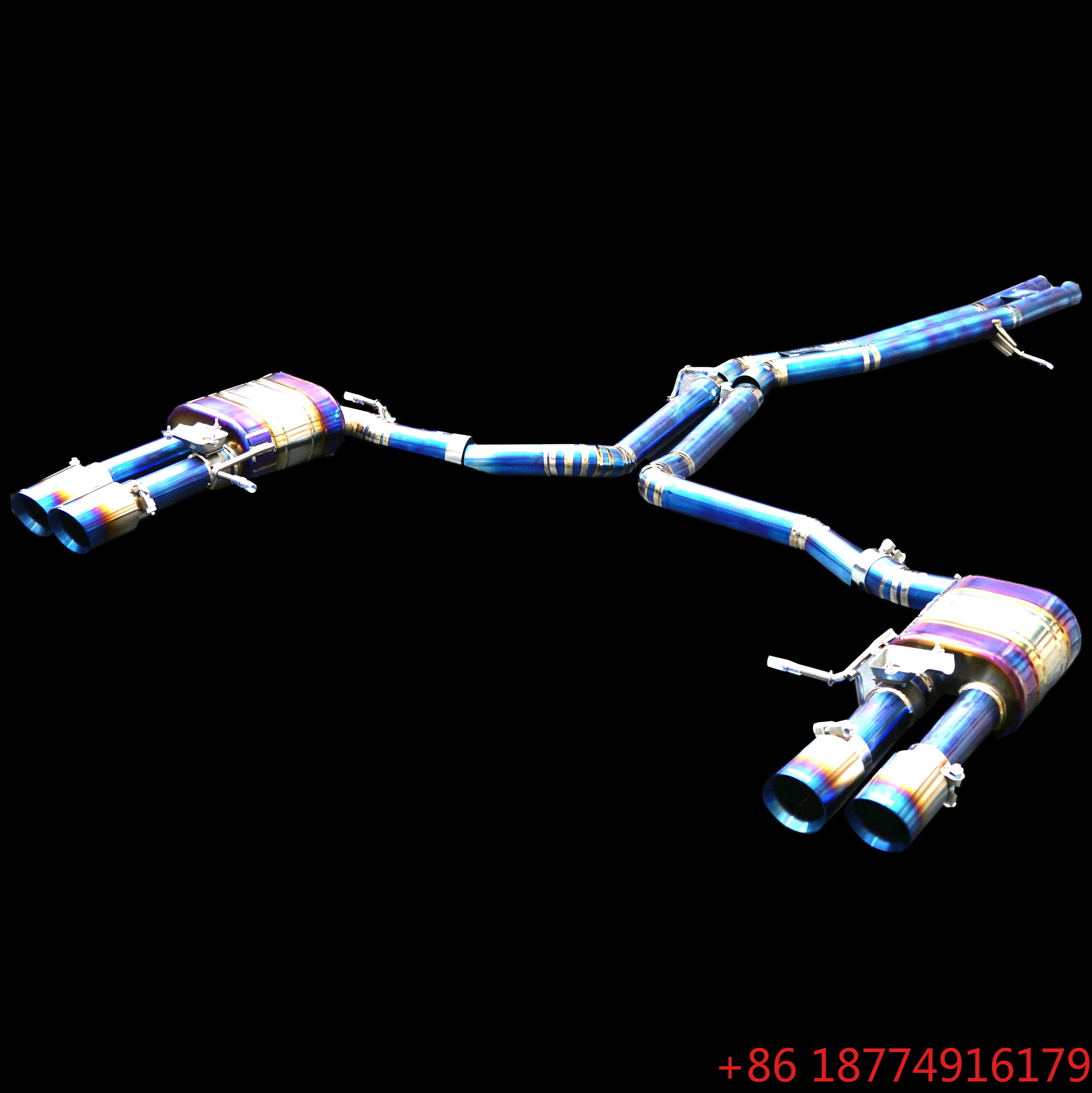 

Factory OEM Customized Titanium for S6/S7 C7 4.0T Valvetronic Sports Catback Exhaust Muffler Pipe with Resonator