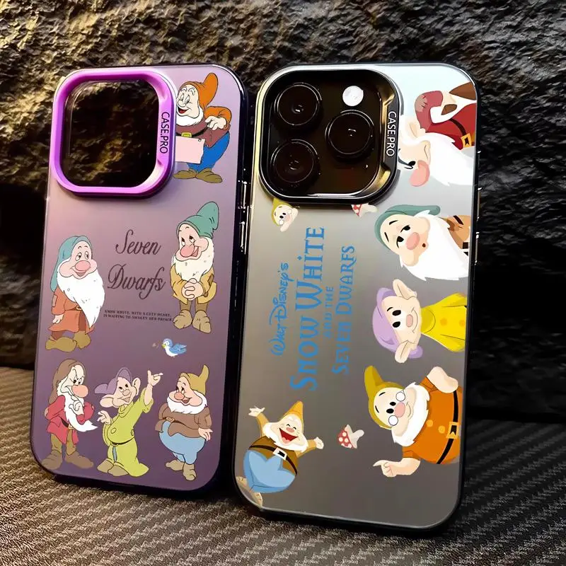 Disney Snow White Dopey Doc phone cases for Apple iphone 14 pro max case 15pro 16 13 funda iphone 11Pro 16plus 12Pro Soft Cover