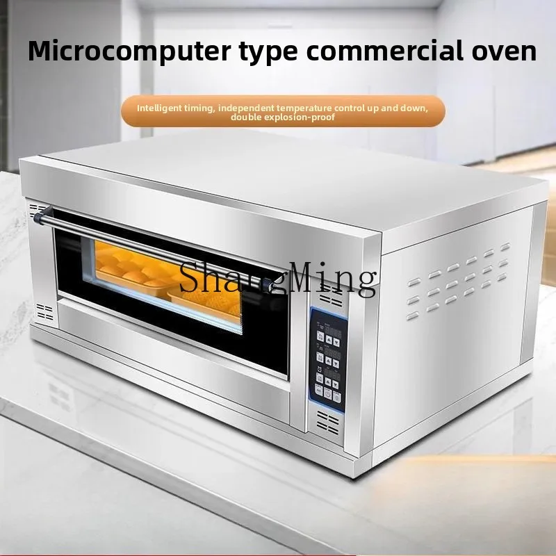 LXY новая коммерческая электрическая духовка, большая одинарная и двойная тарелка для выпечки хлеба, пиццы, печенья