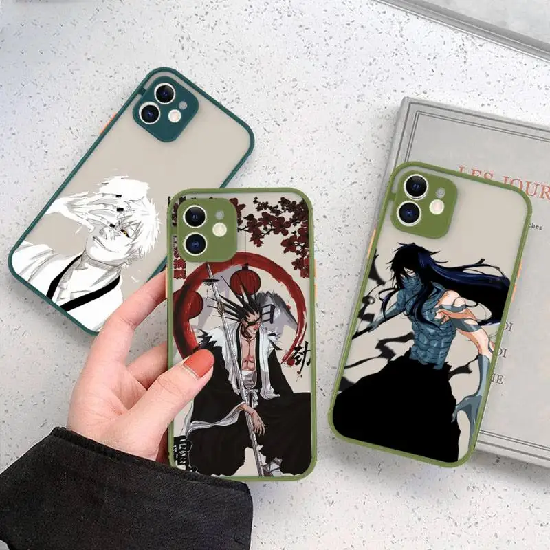 BLEACH grim Reaper Kurosaki ichigo Phone Case matte transparent For iphone 14 11 12 13 plus mini x xs xr pro max cover