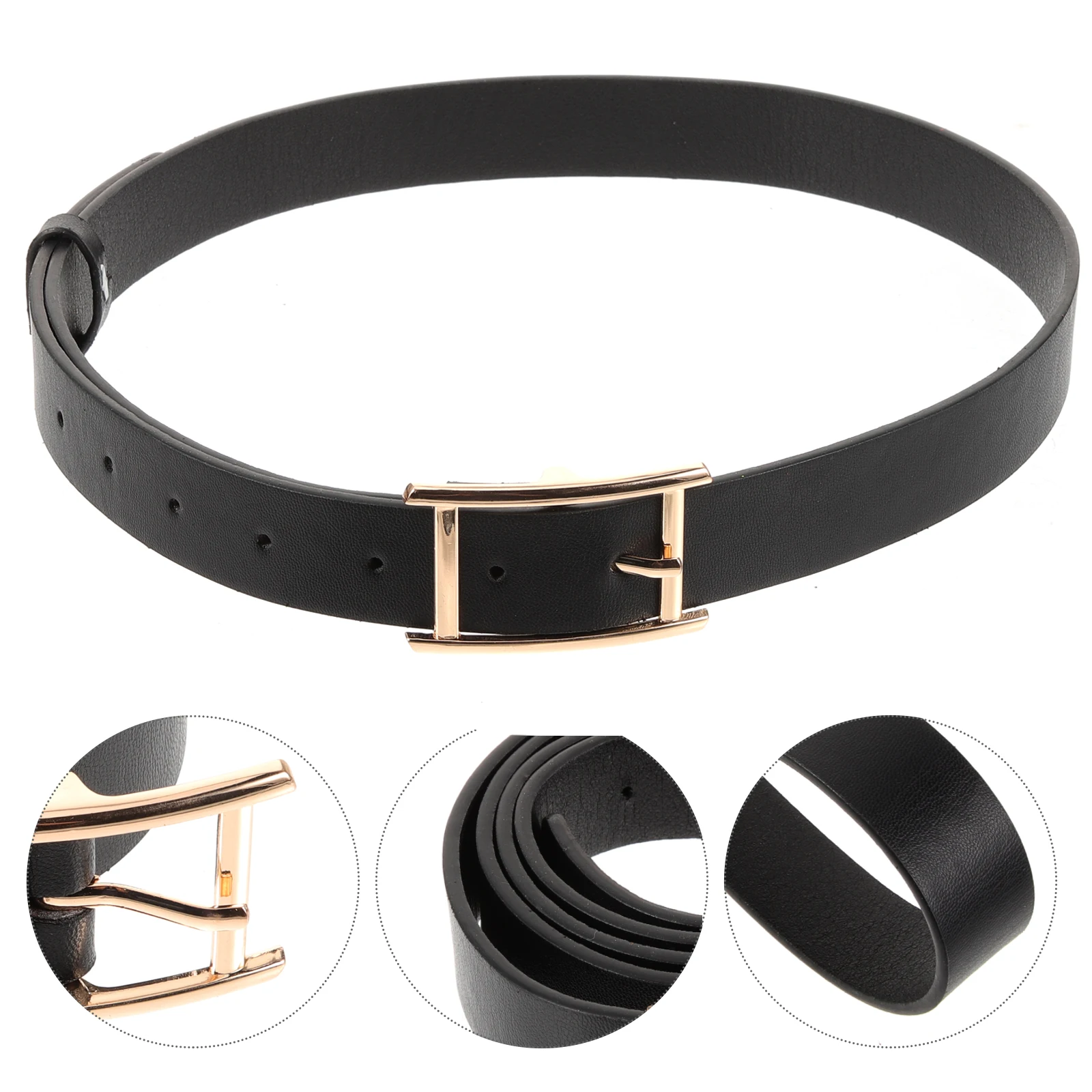 

Women Waist Adjustable Dress Belt For Women Simple Metal Buckle Daily Wear Formal Casual Occasions Gift Belt For Mom