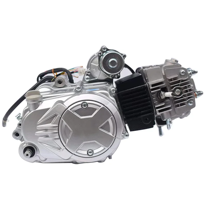 

Hot selling two wheeled motorcycle special aircooled horizontal 110cc electric start automatic clutch engine assembly