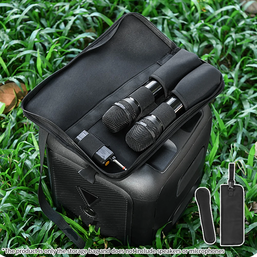 Microphone Storage Bag for JBL Partybox Encore Essential/110 Transmitter Bag Portable Bose S1 Pro K Song Travel Carrying Case