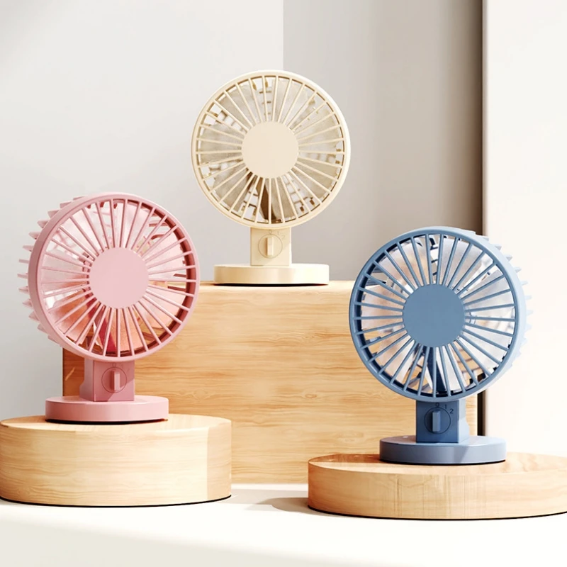 

USB Desk Fan Strong Airflow Office Summer Cooling Fan Portable USB Input Air Circulating Fan 2 Gears Adjustment for Home Bedroom