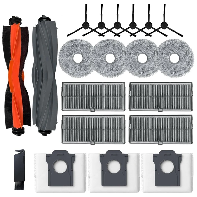 

A29M-For Dreame X30 Ultra Robot Vacuum Cleaner Main Side Brush Hepa Filter Mop Cloth Dust Bags Replacement Accessories