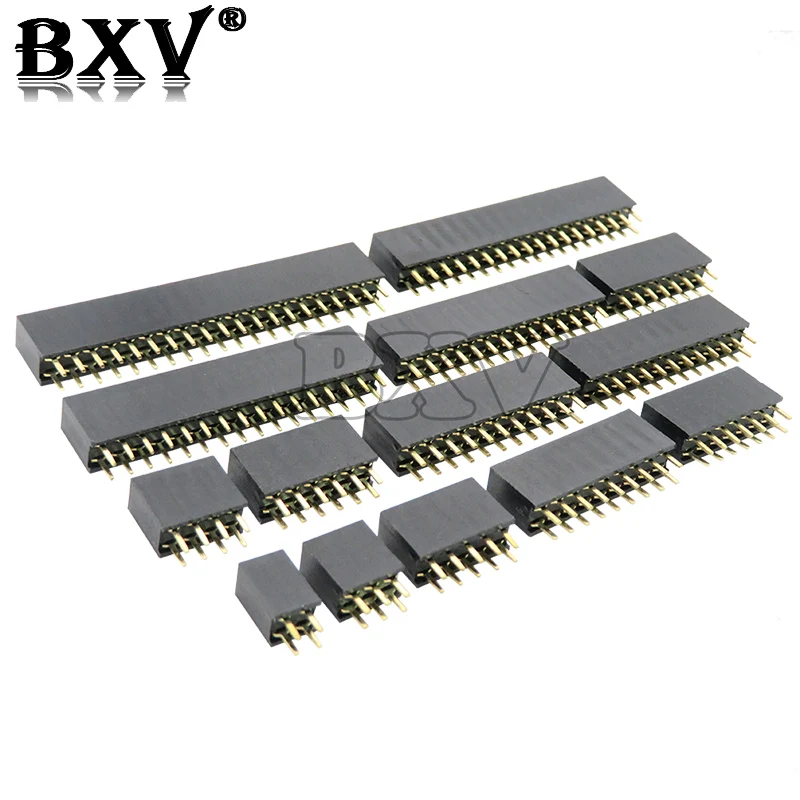 (10-100PCS) Double Row Pin Female Header Socket Pitch 2.54mm 2*2p 3PIN 4PIN 5PIN 6PIN 7PIN 8PIN 9PIN 20PIN Connector For Arduino image 4