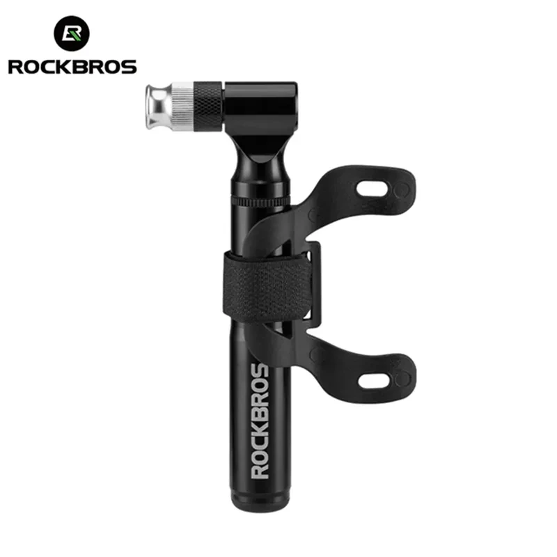 ROCKBROS Aluminum Alloy Bicycle Pump 130 PSI Wear-Resistant Portable Bike Inflator for AV, FV Ultralight Air Pump