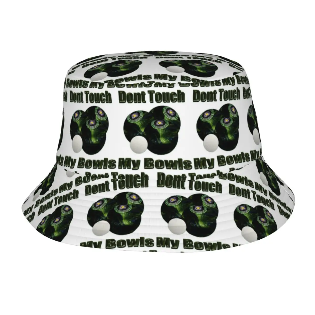 Dont Touch My Lawn Bowls Bucket Hat Panama Hat Children Bob Hats Cool Fisherman Hats For Summer Fishing Caps Unisex