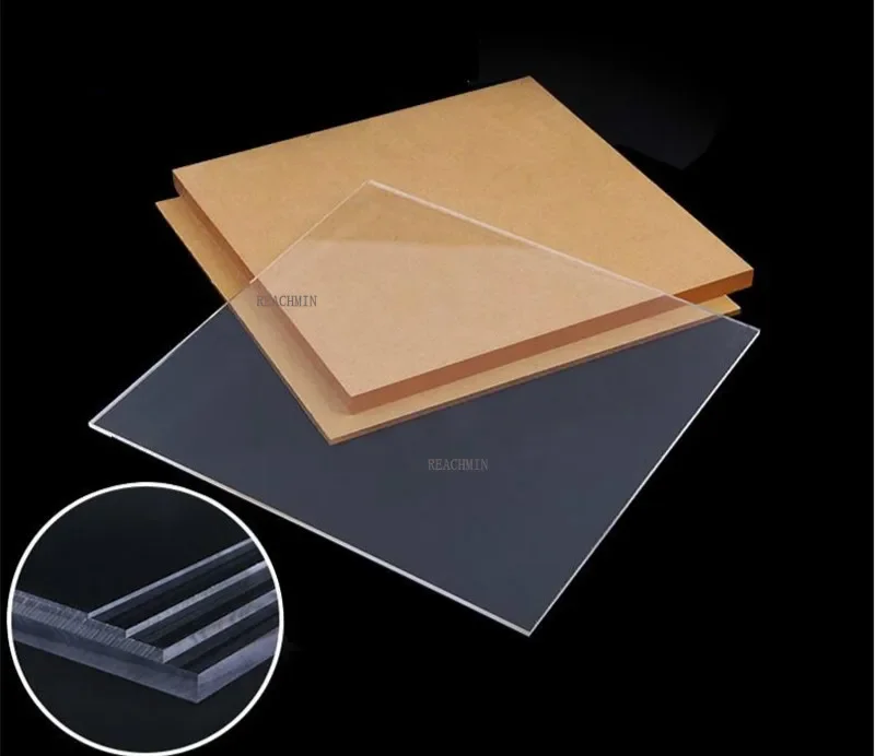 10pcs 10*10cm Acrylic Board Transparent Extruded Plexiglass Perspex Sheet PMMA Plate Thickness 1-10mm