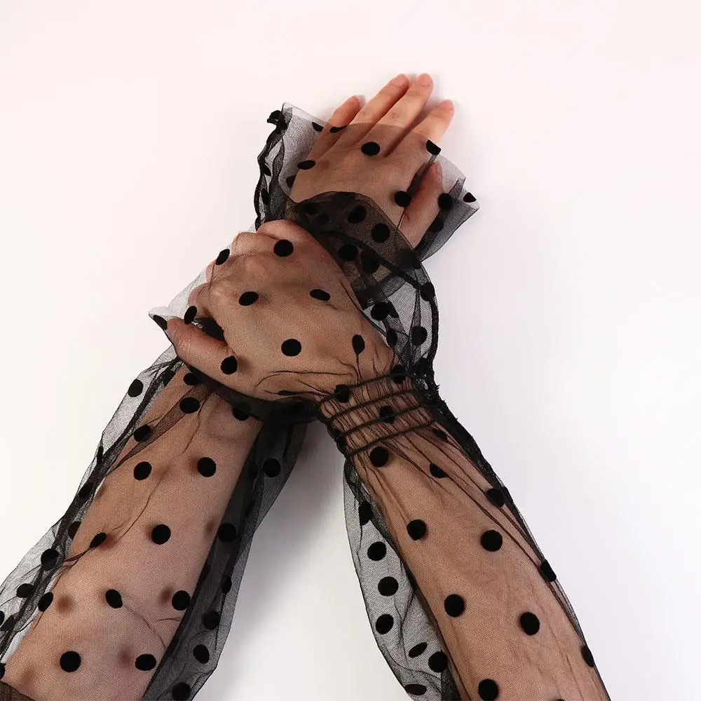 Handschoen Losse armwarmers Transparant golfpunt Ijszijde mouwen Kanten armwarmers Zonnebrandcrème Mouw Zonbeschermingshoes