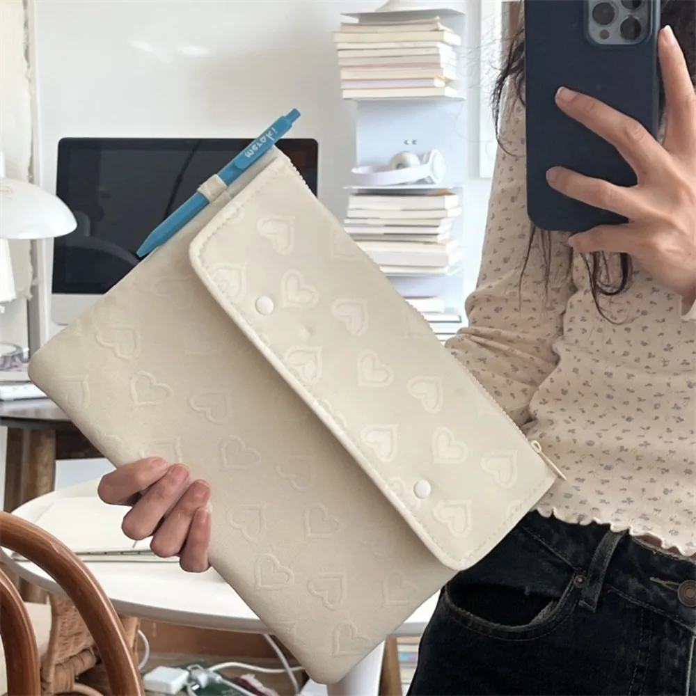 

New 11/13/15.6 inch Laptop Sleeve Case Shockproof Large Capacity Notebook Cover Heart Shaped Ultra Thin Tablet Protective Pouch