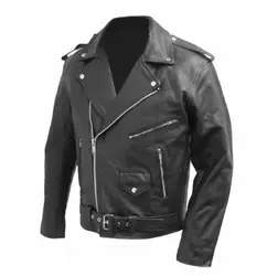 2023Men Autumn  New  Vintage Leather Jacket Coat Men Spring Outfit Design Motor Biker Pocket PU Leather Jacket Men