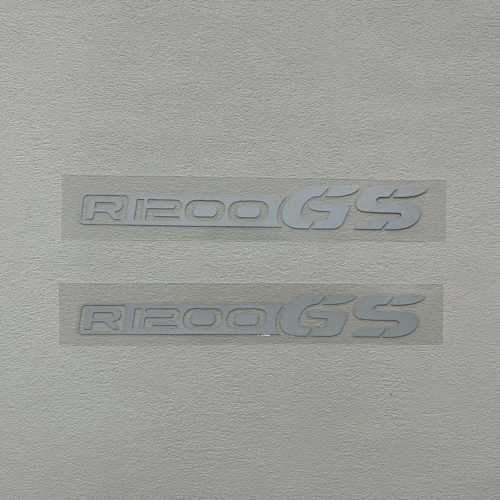 قطعتان من ملصق "R1200GS" اللافت للنظر للسيارة والدراجات النارية، ملصق حروف متعدد الألوان لتخصيص المركبات