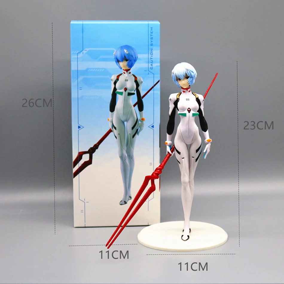 22CM  Anime NEON GENESIS EVANGELION EVA Ayanami Rei kawaii figure PVC model toys doll collect ornaments gifts image 5