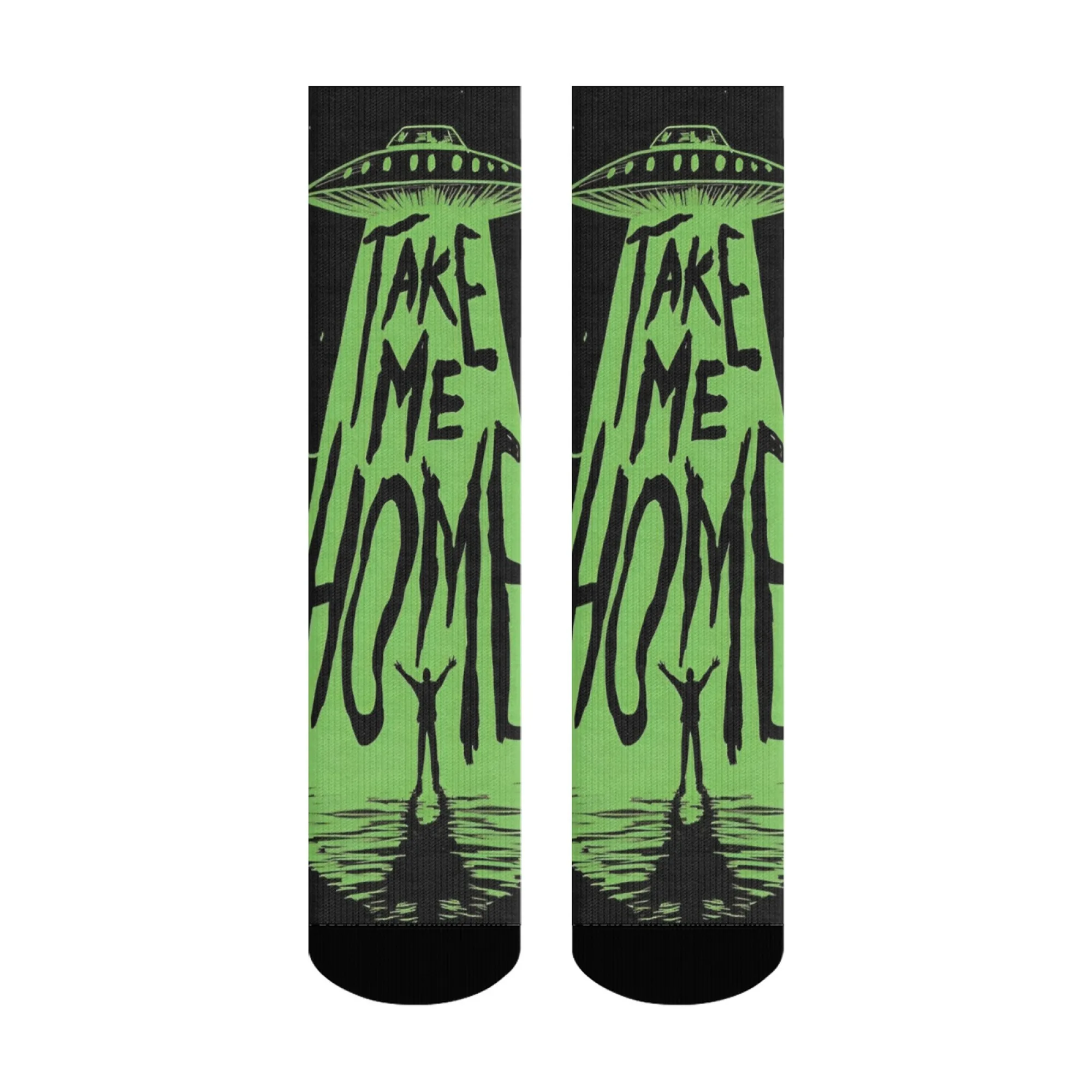 Retro Street Style UFO-Socken, weich, bequem, hautfreundlich, pillingfrei, Herrensocken, Outdoor-Sport, Fitness, neuartige Kompressionssocken