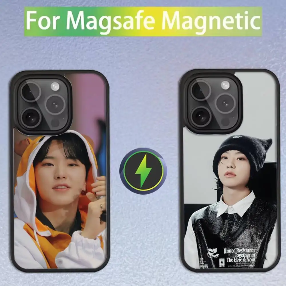 

H-Hoshi Kwon Soonyoung Phone Case For iPhone 16,15,14,13,12,11,Pro,Max,Plus,Mini,SE Magsafe Magnetic Wireless Charging