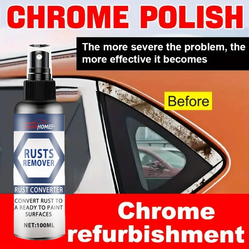 Effective Rust Remover and Lubrication for Car Wheels and Metal Surfaces:  Descaling,  Dehumidification, and Relaxing Rust