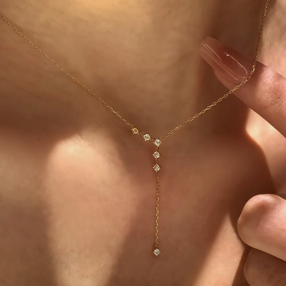 الصفاء 1.8ct D اللون مويسانيتي قلادة المرأة هدية 100% S925 فضة تألق مختبر الماس شرابة قلادة سلسلة عنق