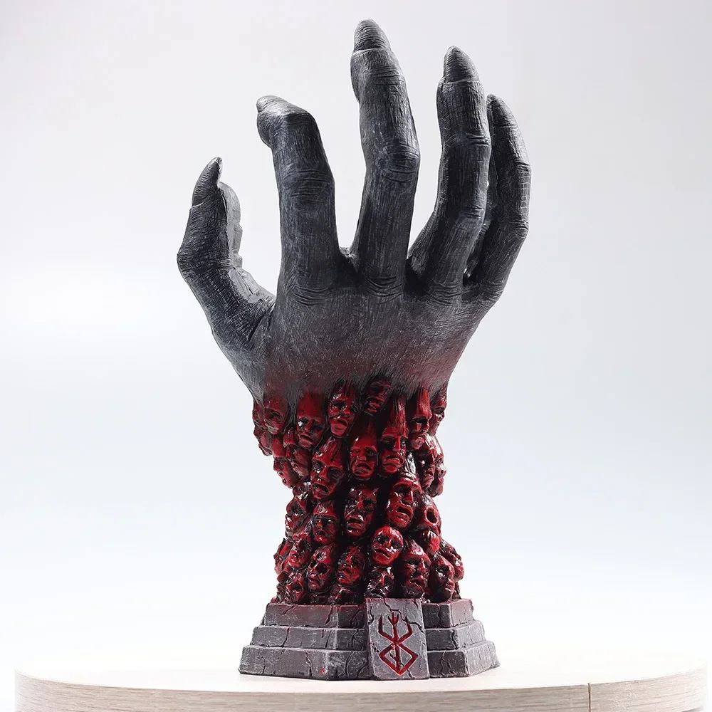 Figura de Berserk, Estatua de la Mano de Dios, Adorno de Resina Hecho a Mano, Figura de Esqueleto de Halloween, Decoración de Escritorio, Accesorios de Terror