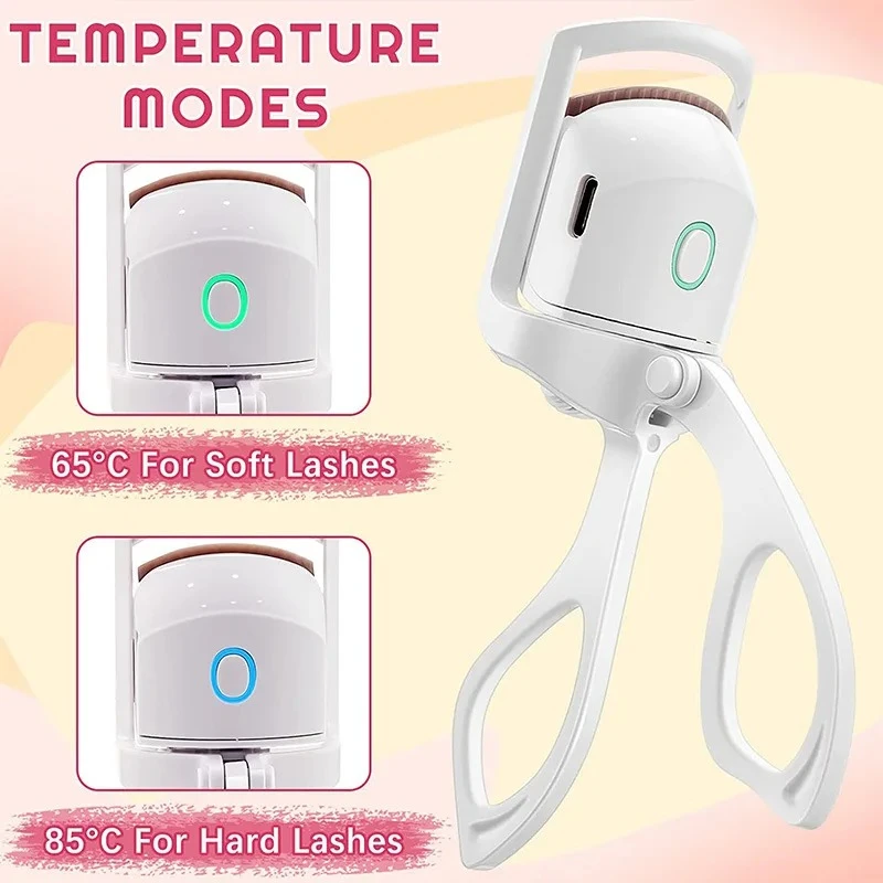 Recourbe-cils électrique Rechargeable, Portable, chauffage rapide, Compact et sûr pour voyage, sac de maquillage, usage quotidien à domicile, outil de beauté, nouveau