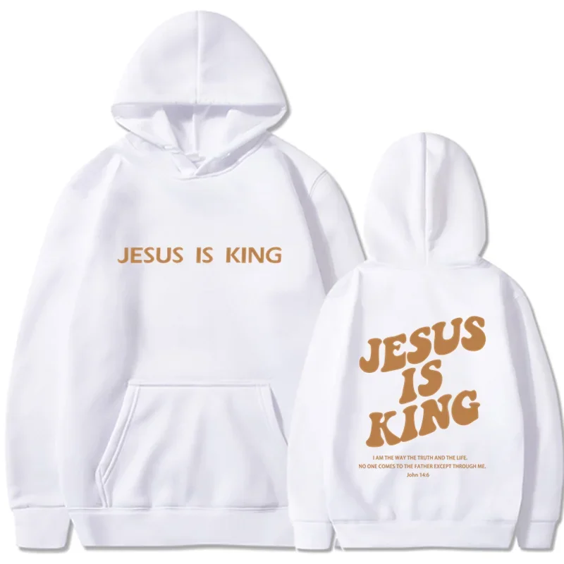 Jesus IS King Hoodie Sweatshirt Men\'s And Women\'s Harajuku Pullover Street Clothing High Quality Hot Selling Top 2024