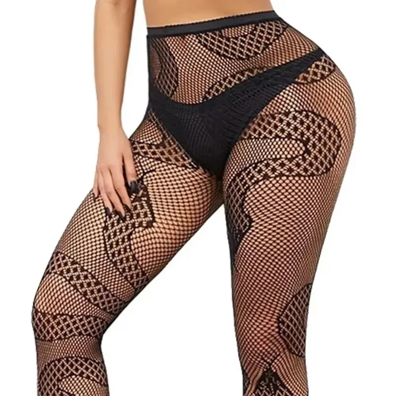 

Snake Tights Women Anime Pantyhose Black Mesh Fishnet Stockings Sexy Harajuku Hosiery Large Lolita G Tights Gothic Clothes