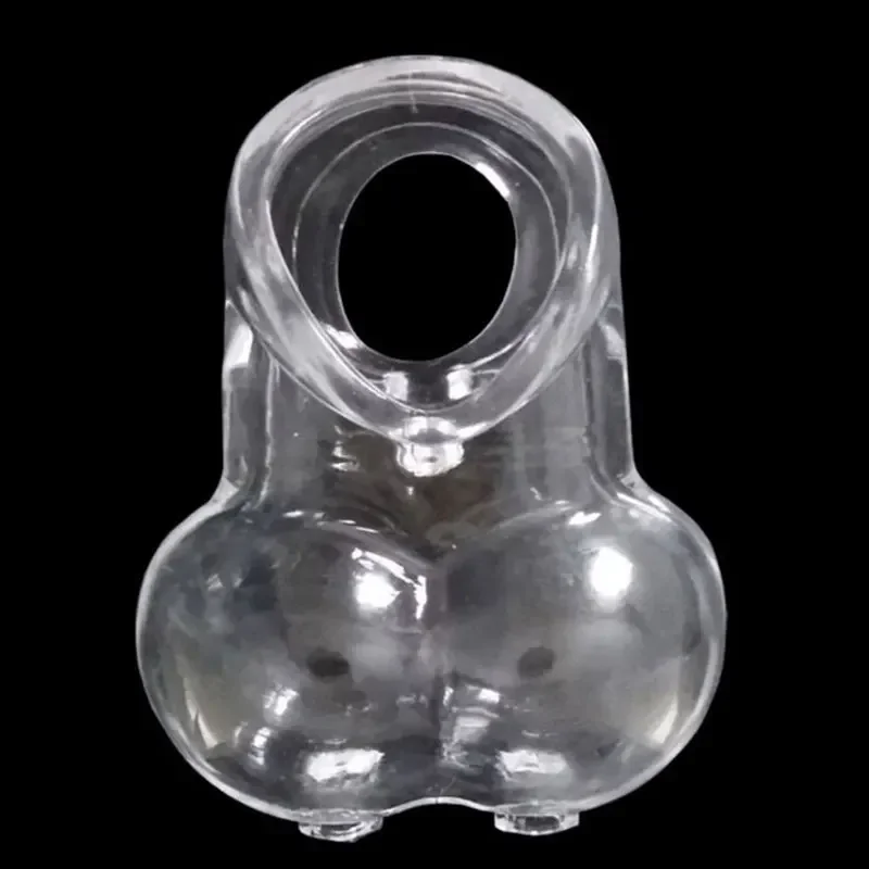 Male Scrotum Restraint Penis Ring Squeeze Ring Chastity Cage for Men Ball Stretcher Enhancer Time Delay Toys for Man Sex Toys