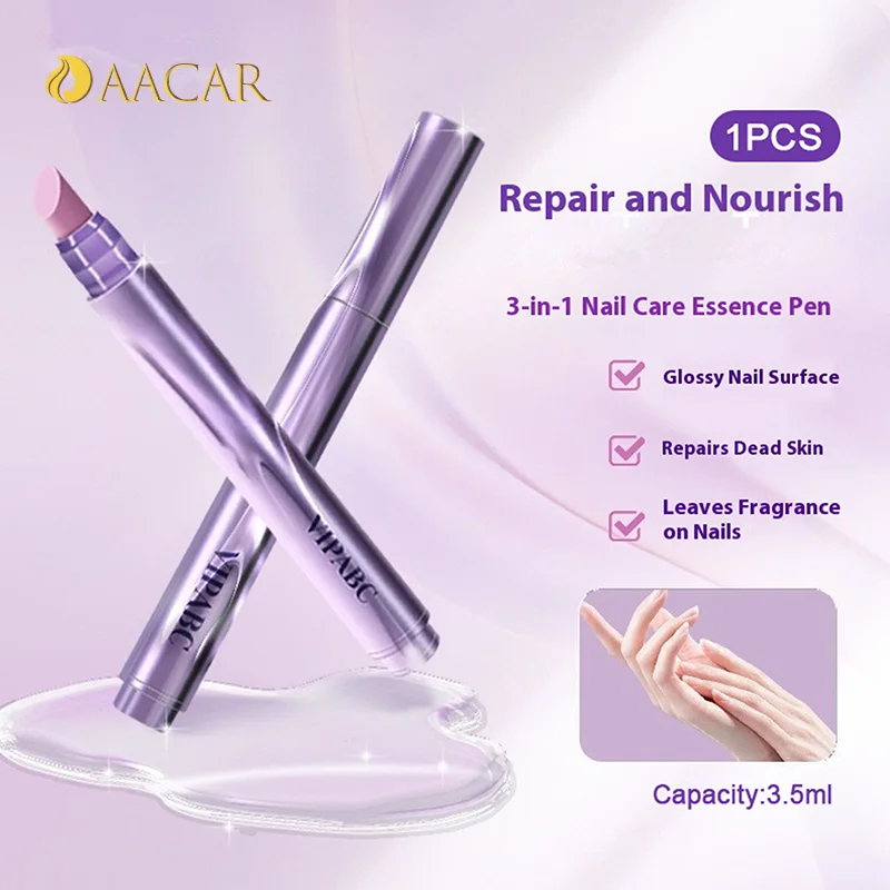 Stylo dissolvant de cuticules d'ongles en céramique 3 en 1, stylo à Essence nourrissante, réparation éclaircissante, hydratant, soins des ongles