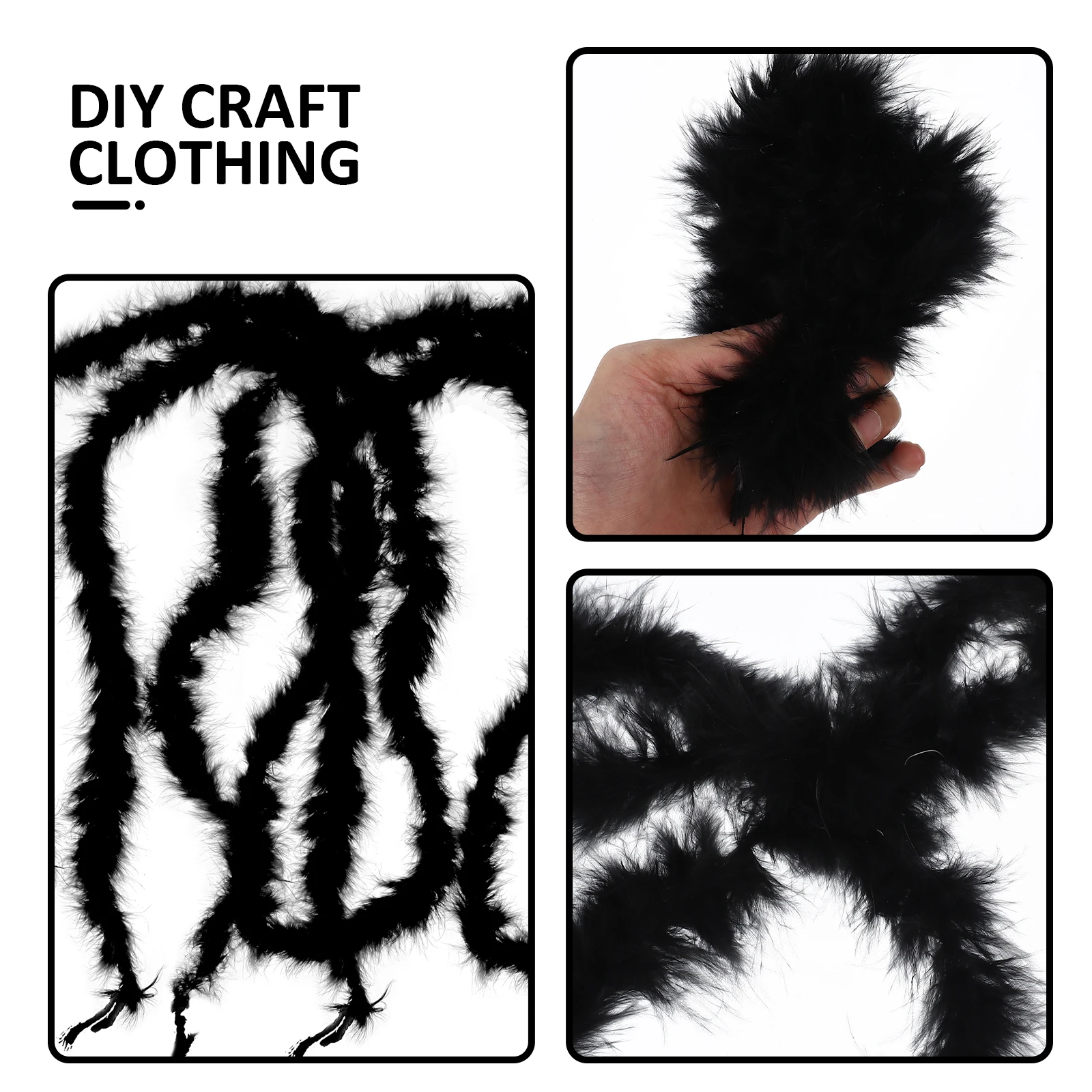 

2Pcs Plume Boa Fancy Dress Accessories Turkey Christmas Party Home Wedding Parade nament DIY Craft Clothing