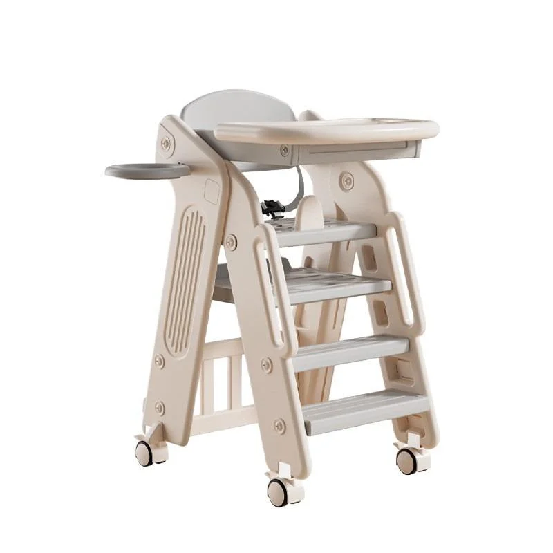 3 in 1 Children'S Step Stool Dining High Chair With Tray Non-Slip Baby Ladder Safety Baby Growth Chair Plastic Feeding Baby