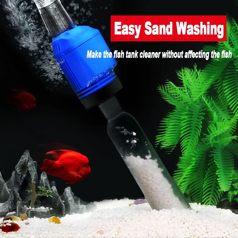 

Fish Tank Automatic Feces Suction Cleaning Tools 16W/20W Electric Aquarium Water Changer Aquarium Gravel Cleaner Siphon Filter