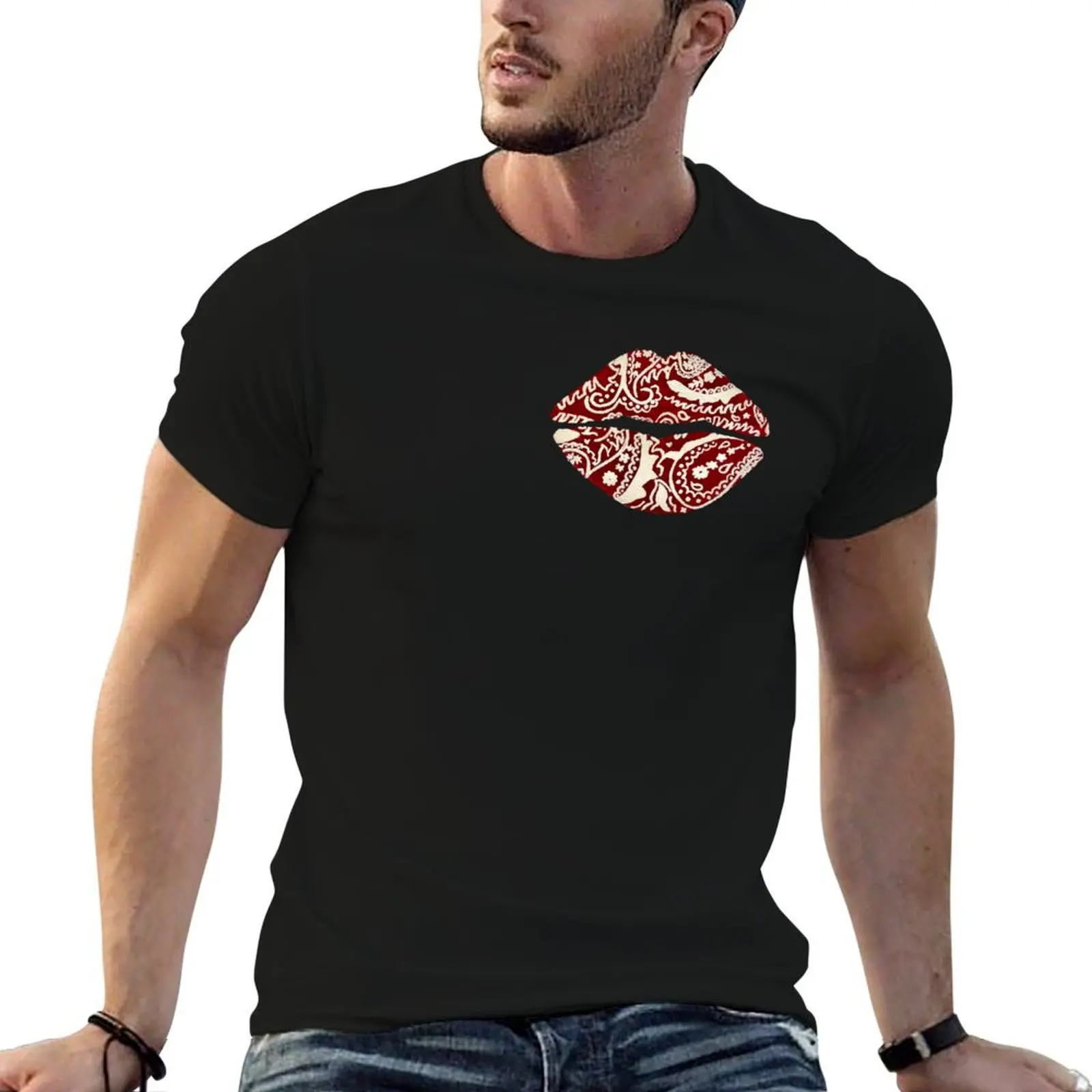 Blood Lips T-Shirt man t shirts cotton essential t shirt t shirt man cotton T-shirt