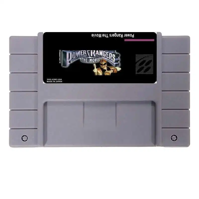 MMPR The Movie NTSC версия 16 бит 46-контактная большая серая игровая карта для игроков из