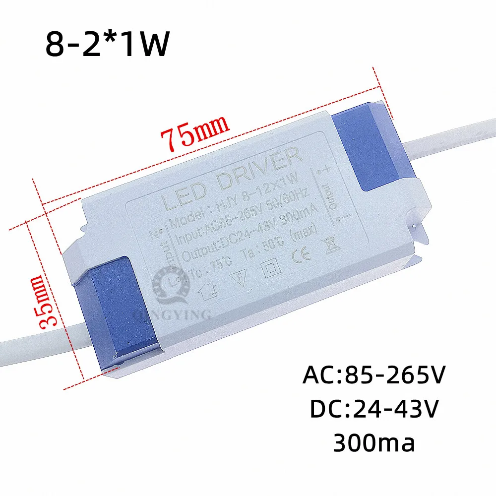 Driver LED 300mA 1W 3W 5W 7W 12W 18W 20W 25W 36W Fonte de alimentação de corrente constante AC85-265V DownLighting Transformers Bulb