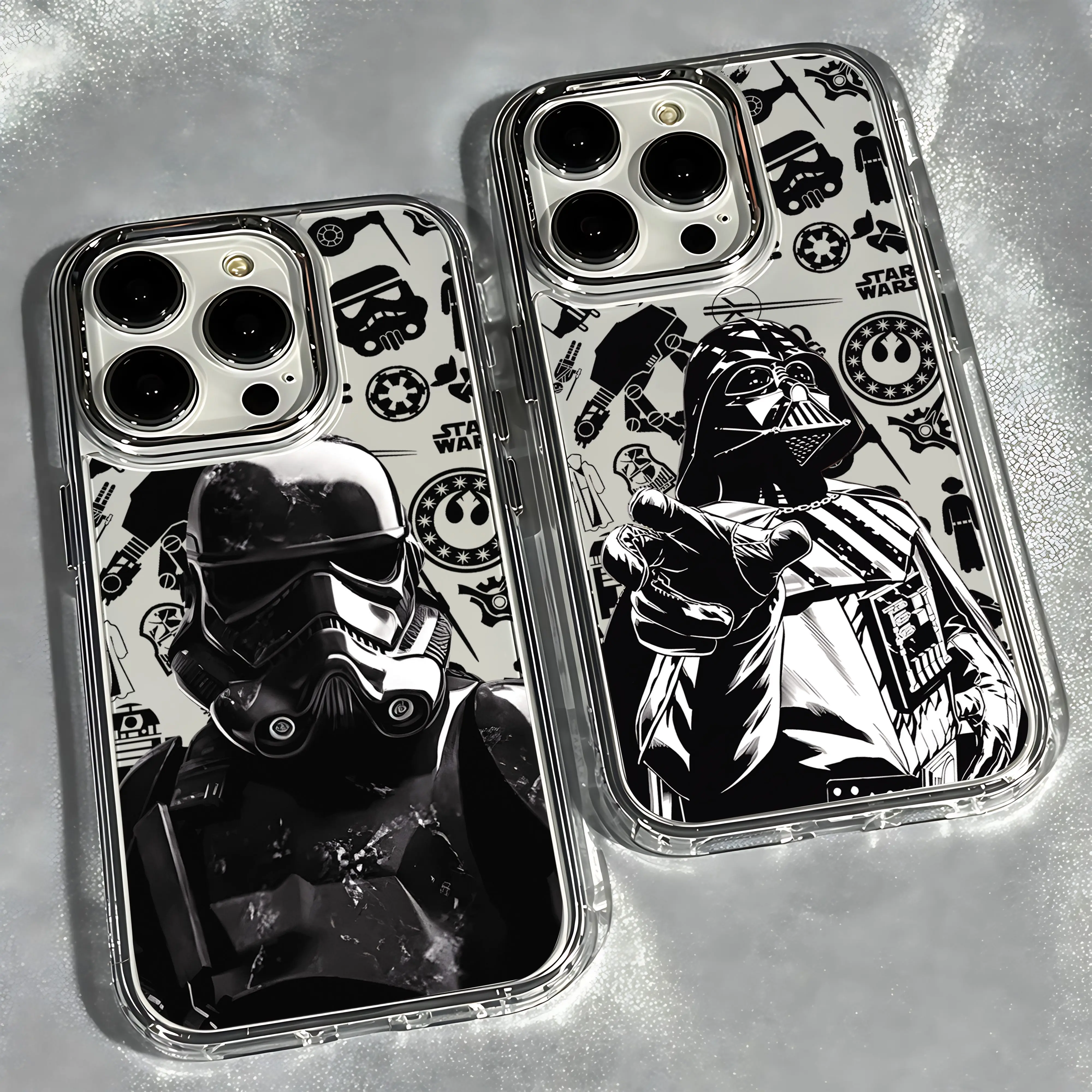 Hot Stars W-Wars Phone Case for Samsung Galaxy S26 S25 S24 S23 S22 S21 S20 Note20 FE Ultra Edge Plus 4G 5G Transparent Soft