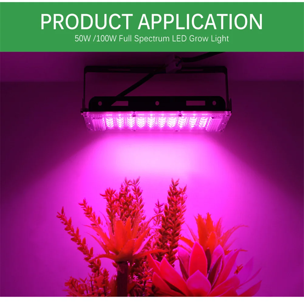 Led Full Spectrum Grow Light 220v 50w 100w Plant Growing Lamp For Indoor Plant Hydroponics