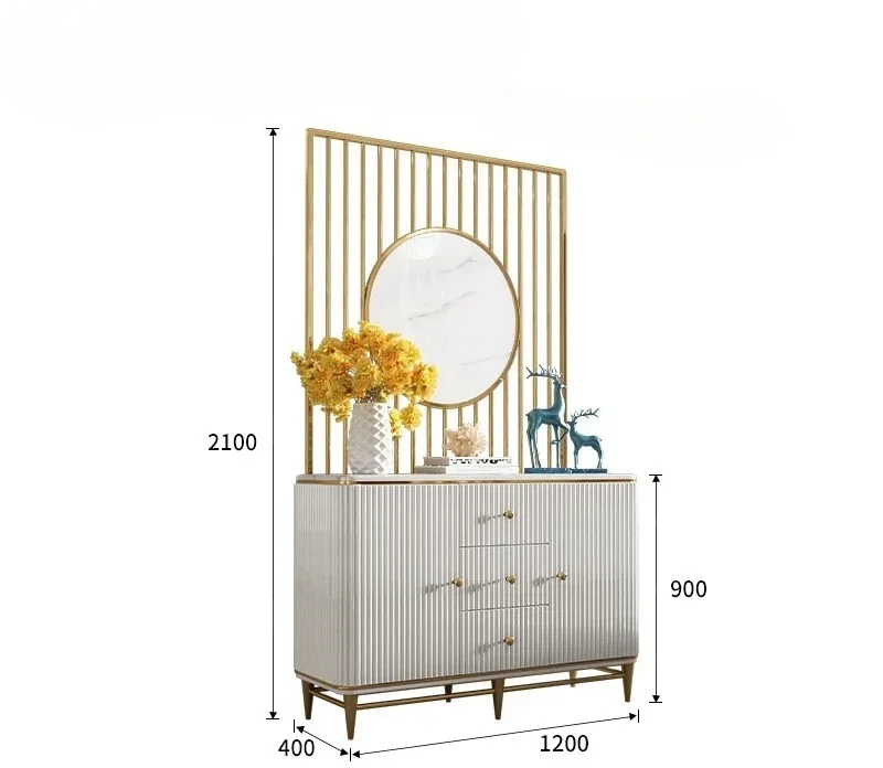 

Итальянский кремовый шкаф для прихожей из массива дерева, простой современный шкаф для обуви с мраморной столешницей из каменной плиты для дома