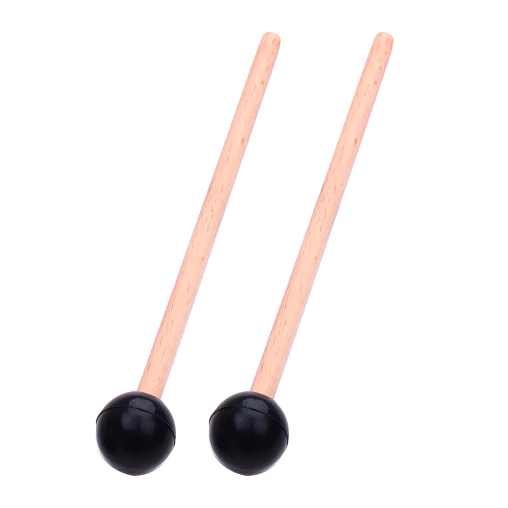 

2pcs Hollow Hammer Ethereal Drum Mallets Percussion Instrument Rubber Sticks Marimba Tongue Drum Wooden Accessories Practical