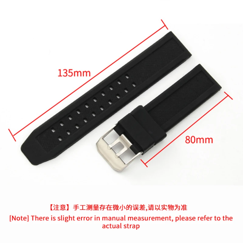 Para swiss luminox 7050 série 23 20mm esportes ao ar livre anti-alergia seguro silicone proteção ambiental pulseiras de borracha