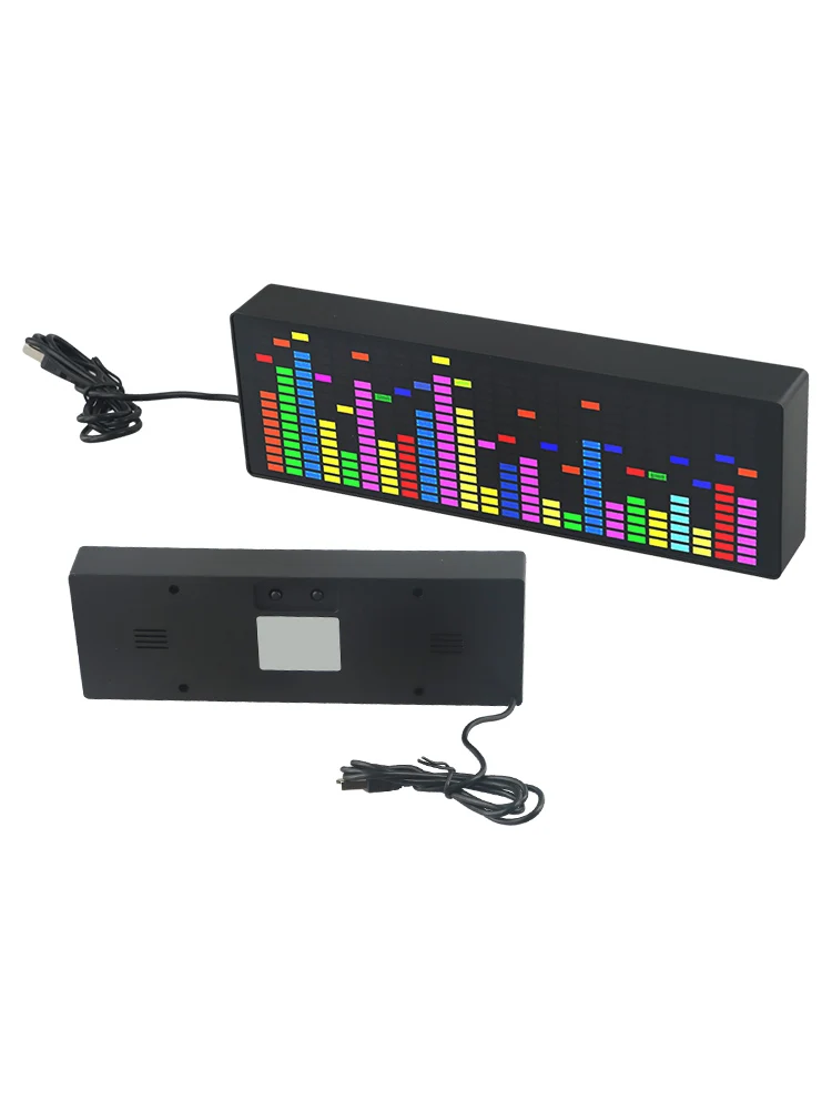 

Electronic Port USB 5V RGB Audio Level Electronic Clock For Android Power Music Spectrum Music Spectrum Display